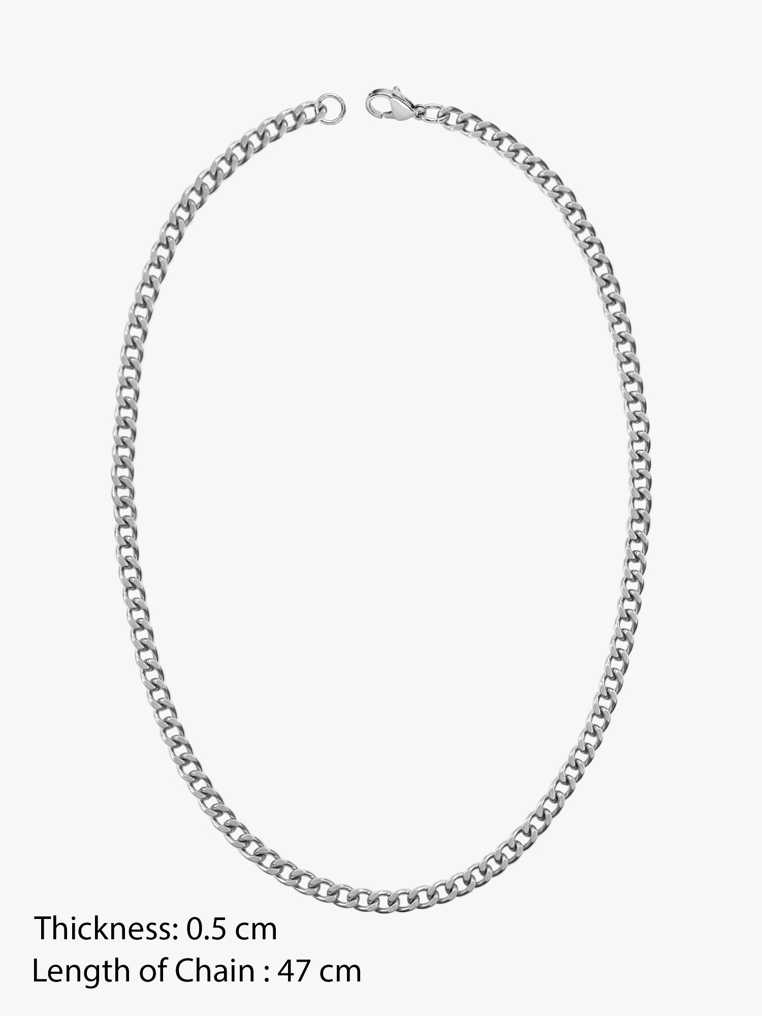 OnnMe by GIVA Iced Out Rhodium Plated Chain For Men