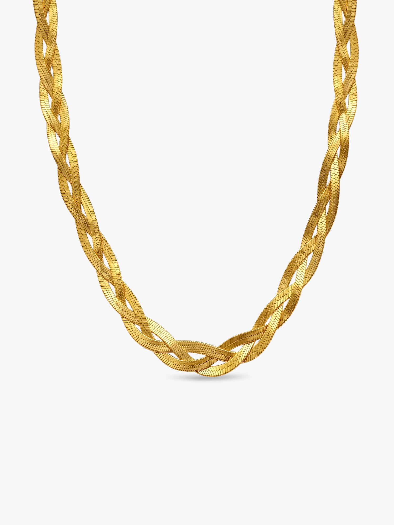 Braid Mode Gold Plated Chain