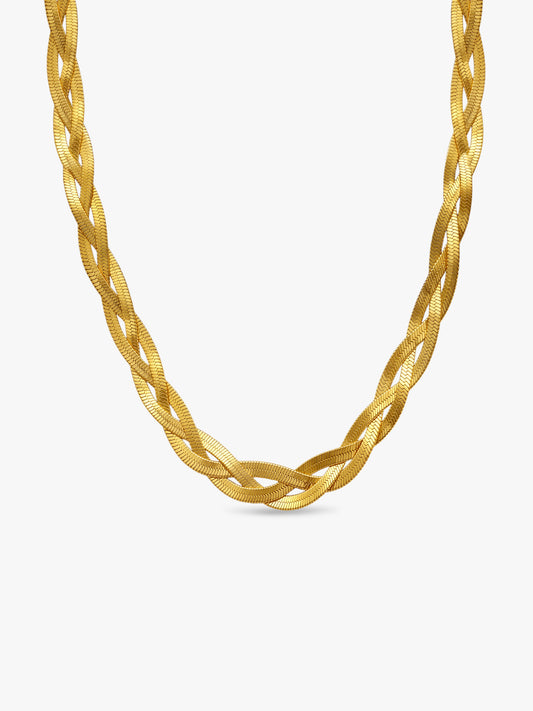 Braid Mode Gold Plated Chain