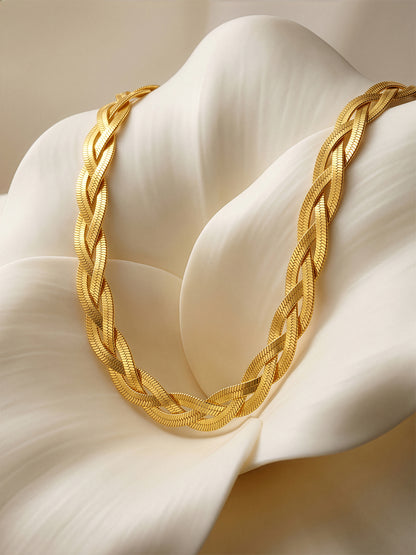 Braid Mode Gold Plated Chain