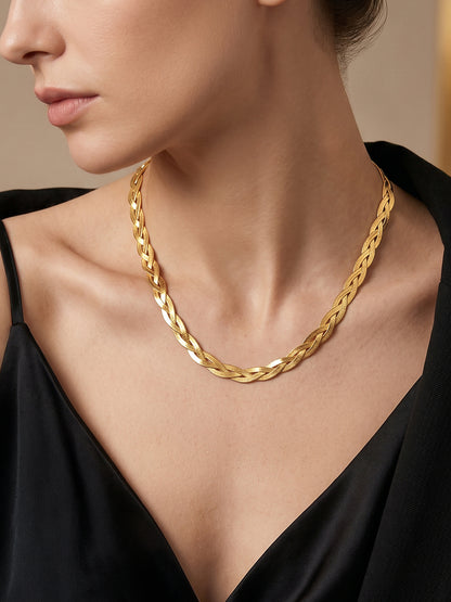 Braid Mode Gold Plated Chain