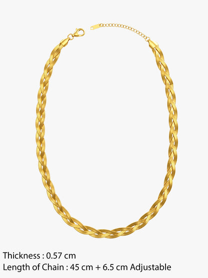 Braid Mode Gold Plated Chain