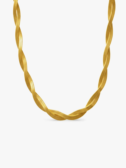 Spiral State Gold Plated Chain