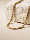 IXIA by GIVA Forged Strength Golden Box Chain For Men