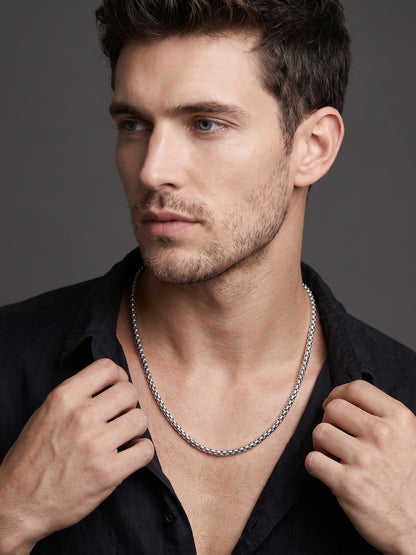 OnnMe by GIVA Stylish Reaction Rhodium Plated Chain For Men