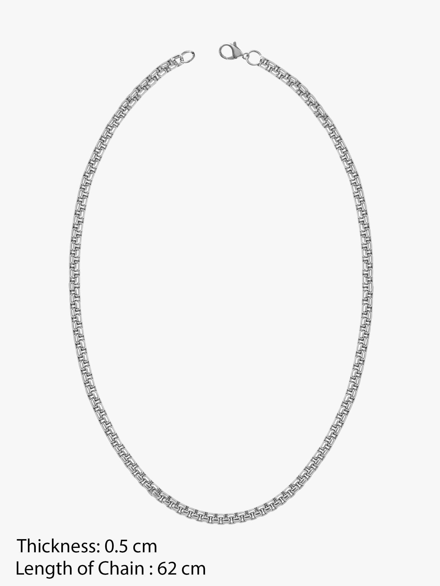 OnnMe by GIVA Stylish Reaction Rhodium Plated Chain For Men