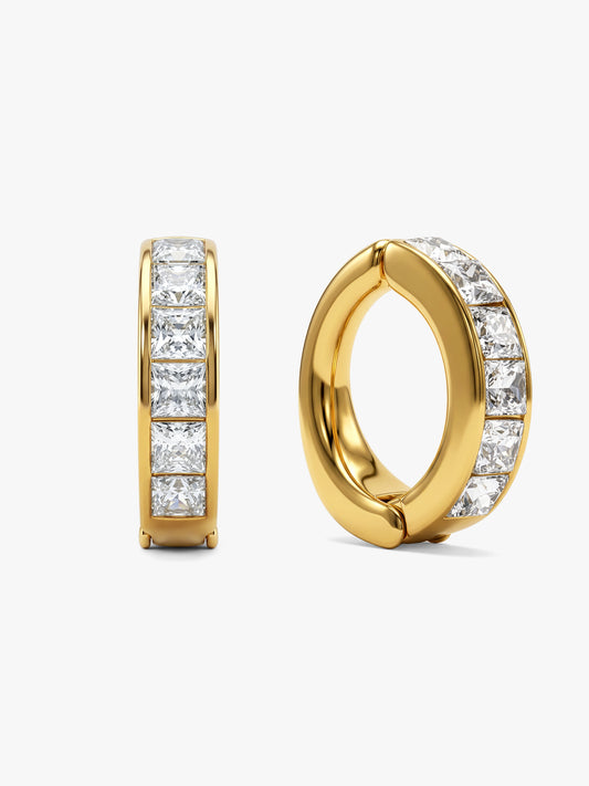 Minimal Arc Gold Plated Cuff Earrings