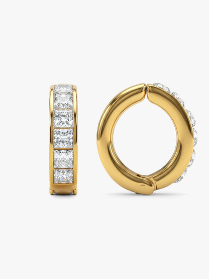 Minimal Arc Gold Plated Cuff Earrings