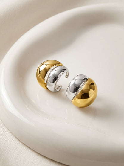 Mini Curve Dual Tone Ear Cuffs