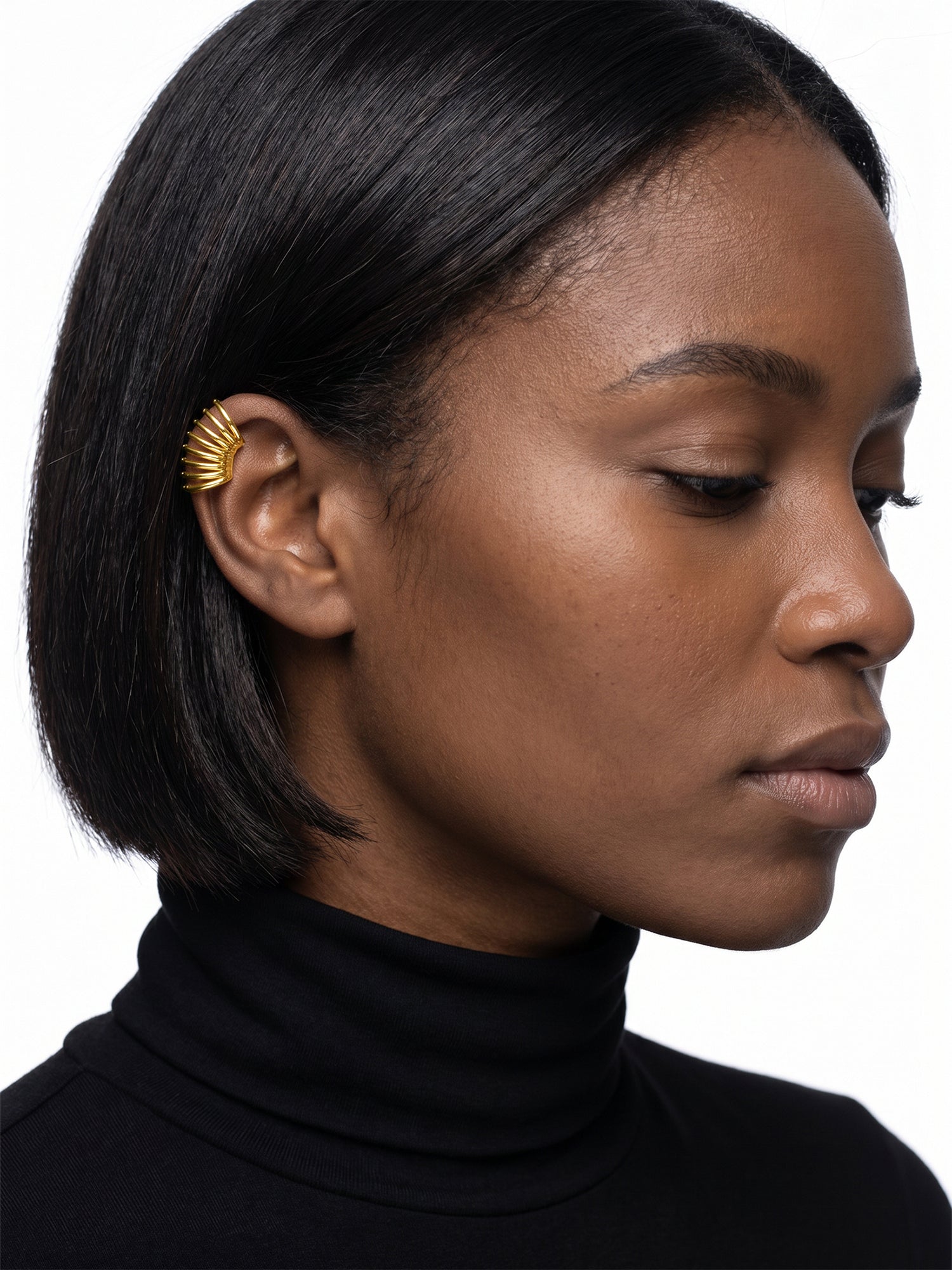 Multi Coil Wrap Gold Plated Ear Cuffs
