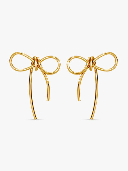 Gold Plated Coquette Earrings