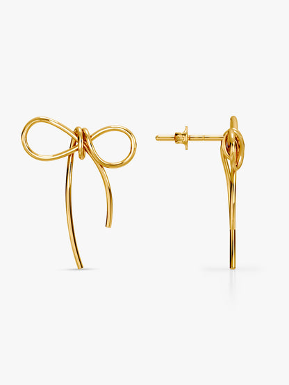 Gold Plated Coquette Earrings