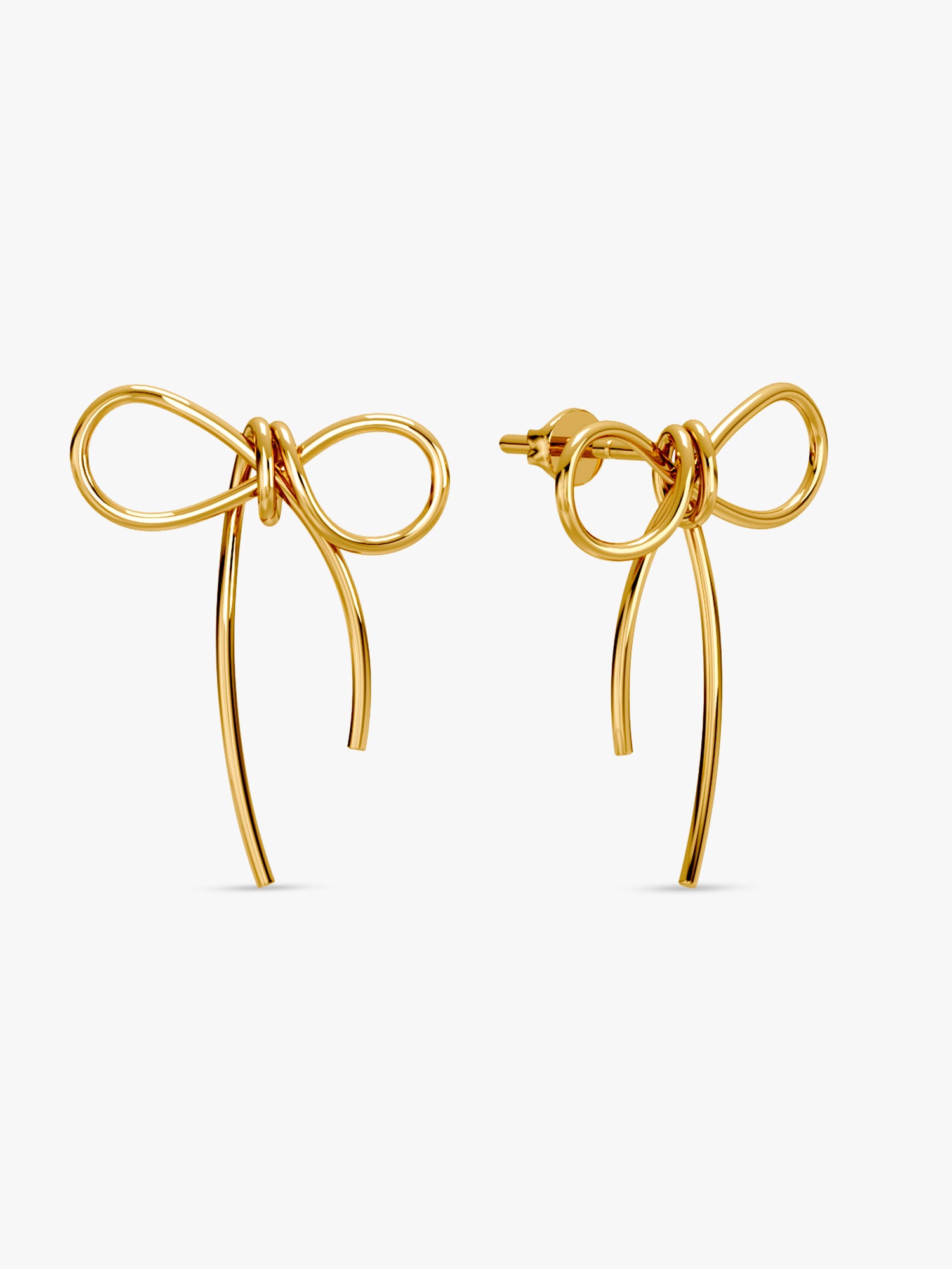 Gold Plated Coquette Earrings