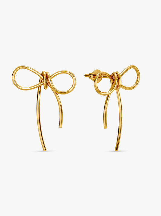 Gold Plated Coquette Earrings