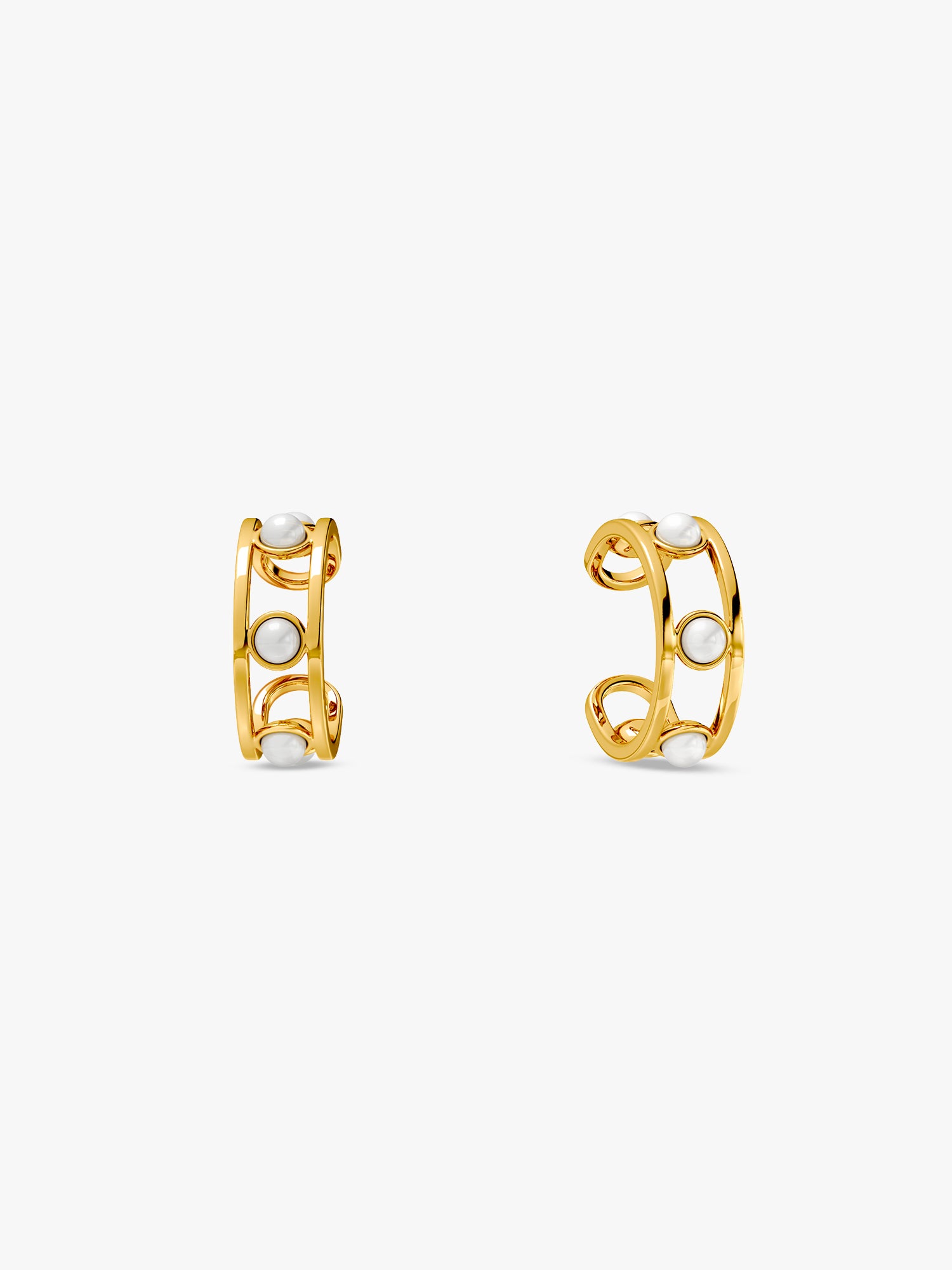 Micro Lock Gold Plated Ear Cuffs