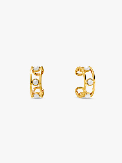 Micro Lock Gold Plated Ear Cuffs