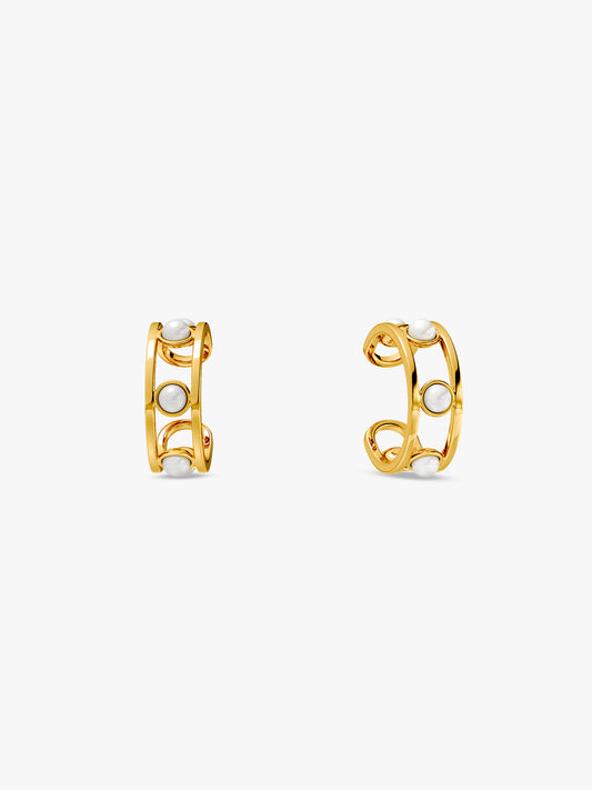 Micro Lock Gold Plated Ear Cuffs