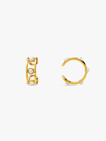 Micro Lock Gold Plated Ear Cuffs