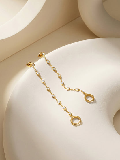 Chain Sway Gold Plated Earrings