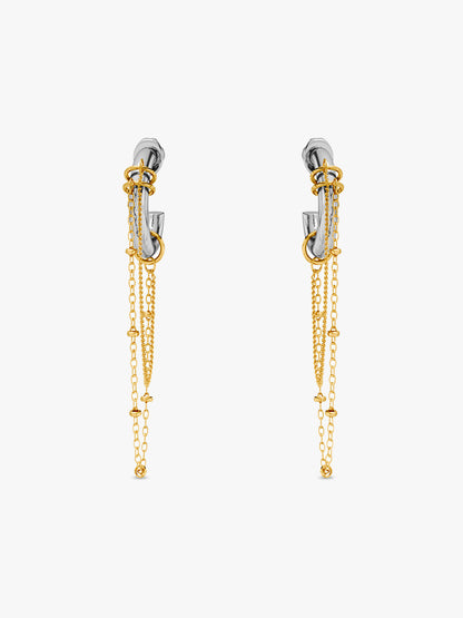 Chain Swing Dual Tone Danglers