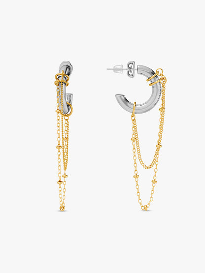 Chain Swing Dual Tone Danglers