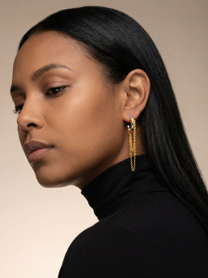 Chain Swing Dual Tone Danglers