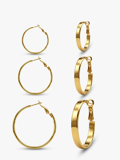 After Hours Gold Plated Earrings Set