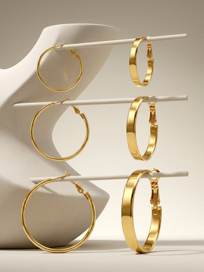 After Hours Gold Plated Earrings Set