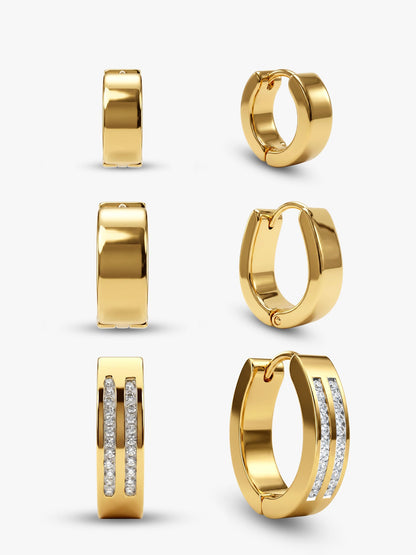 Edge Theory Gold Plated Earrings