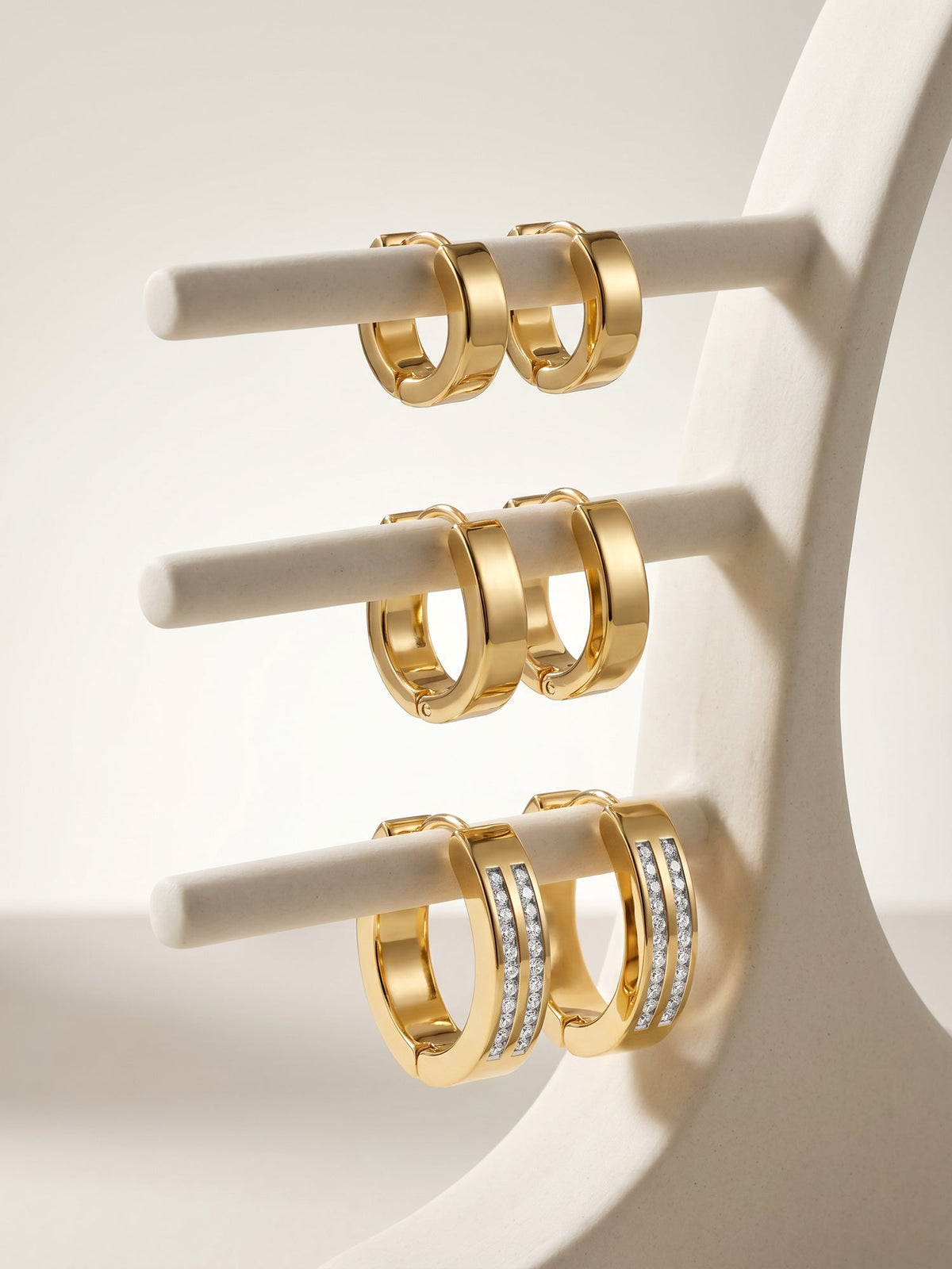 IXIA by GIVA Edge Theory Gold Plated Earrings