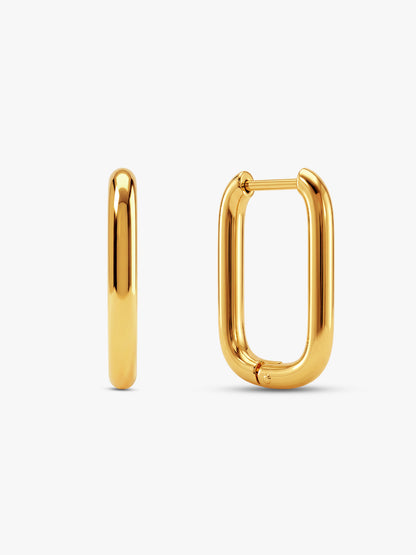 Sharp Turn Demi Fine Hoop Earrings Set