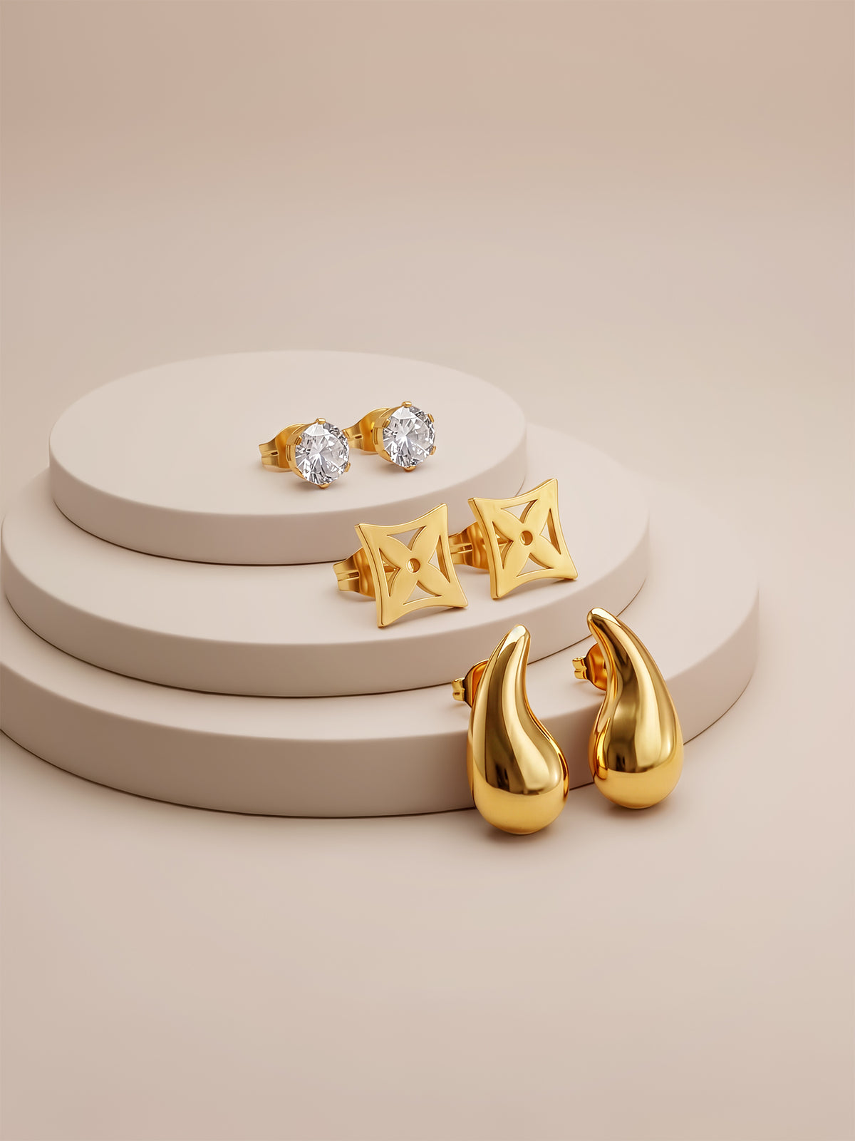 IXIA by GIVA Liquid Mood Demi Fine Earrings Set