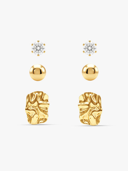 Gallery Noise Gold Plated Earrings Set