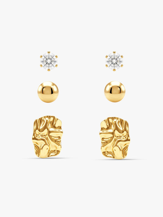 Gallery Noise Gold Plated Earrings Set