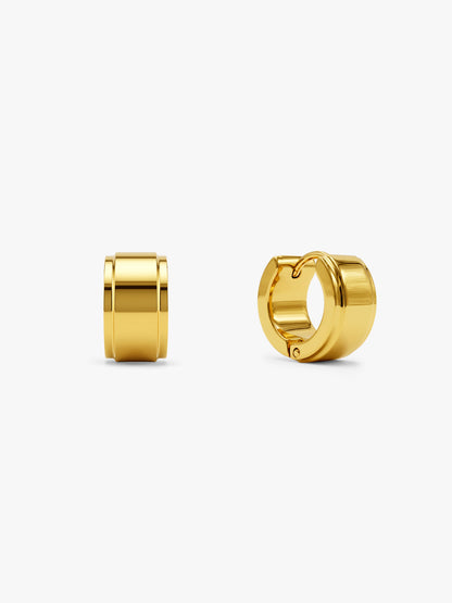 Split Static Demi Fine Huggie Earrings Set
