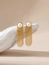 Off Duty Shine Gold Plated Earrings