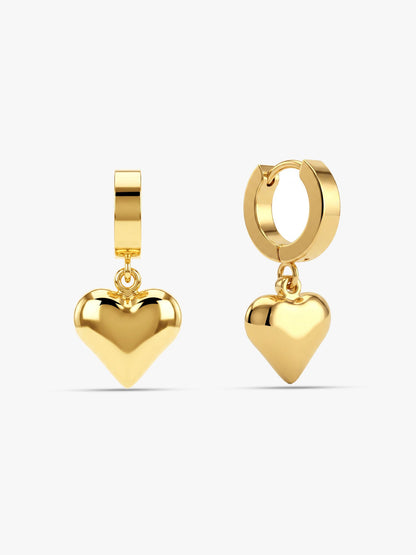 Heart Agenda Gold Plated Earrings