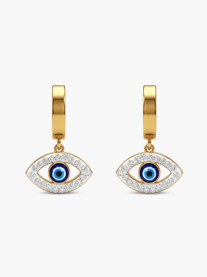 Third Eye Panic Gold Plated Earrings Set