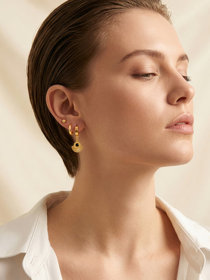 Solar Glitch Demi Fine Hoop Earrings Set
