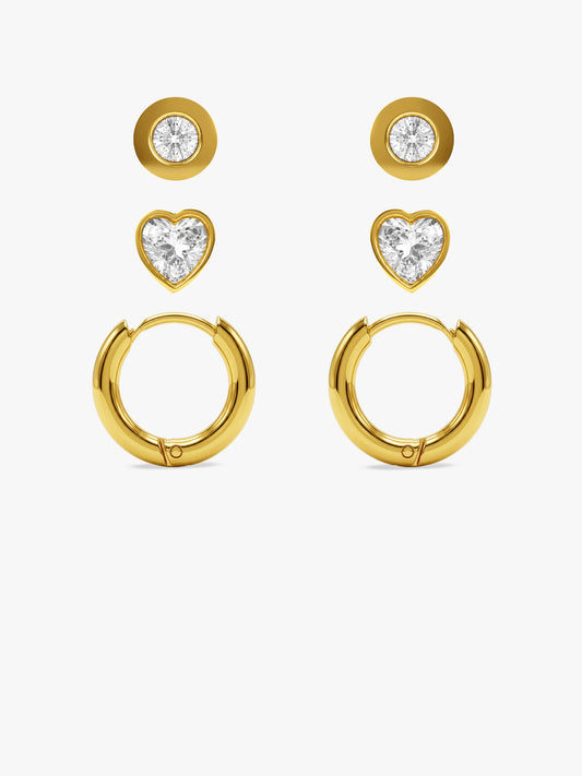 Street Loop Demi Fine Earrings Set