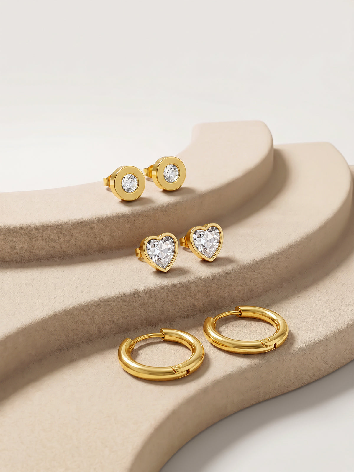 IXIA by GIVA Street Loop Demi Fine Earrings Set