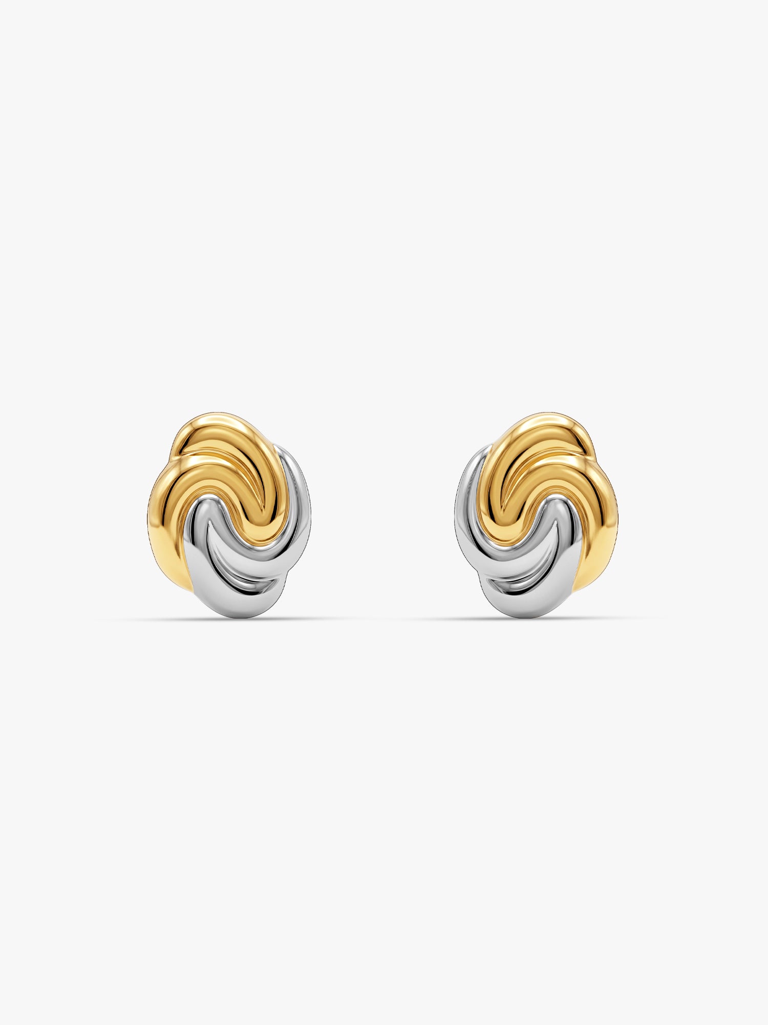 Twisted Intent Dual Tone Earrings