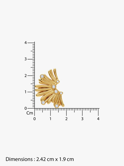 Flash Fiction Gold Plated Earrings