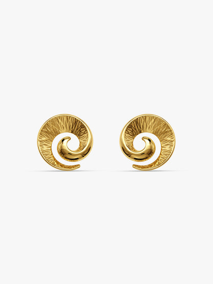 Retrograde Gold Plated Earrings