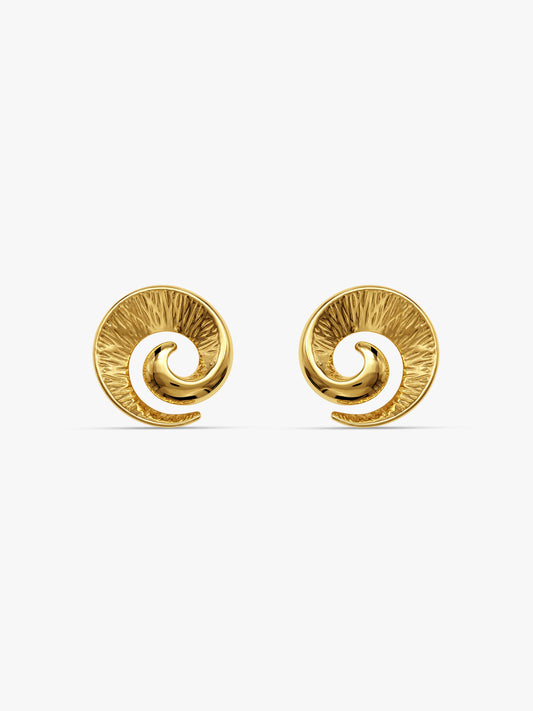 Retrograde Gold Plated Earrings