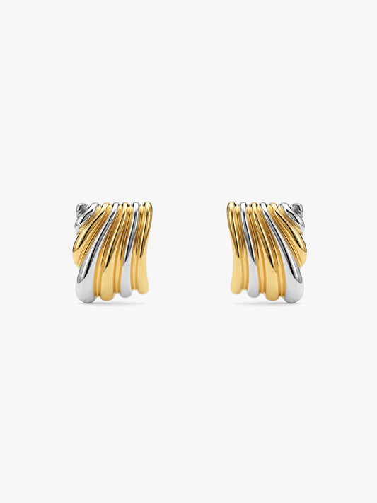Metal Mood Dual Tone Earrings