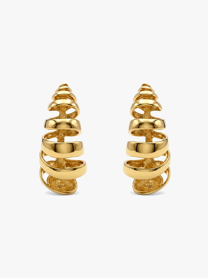 Chaos Theory Gold Plated Earrings