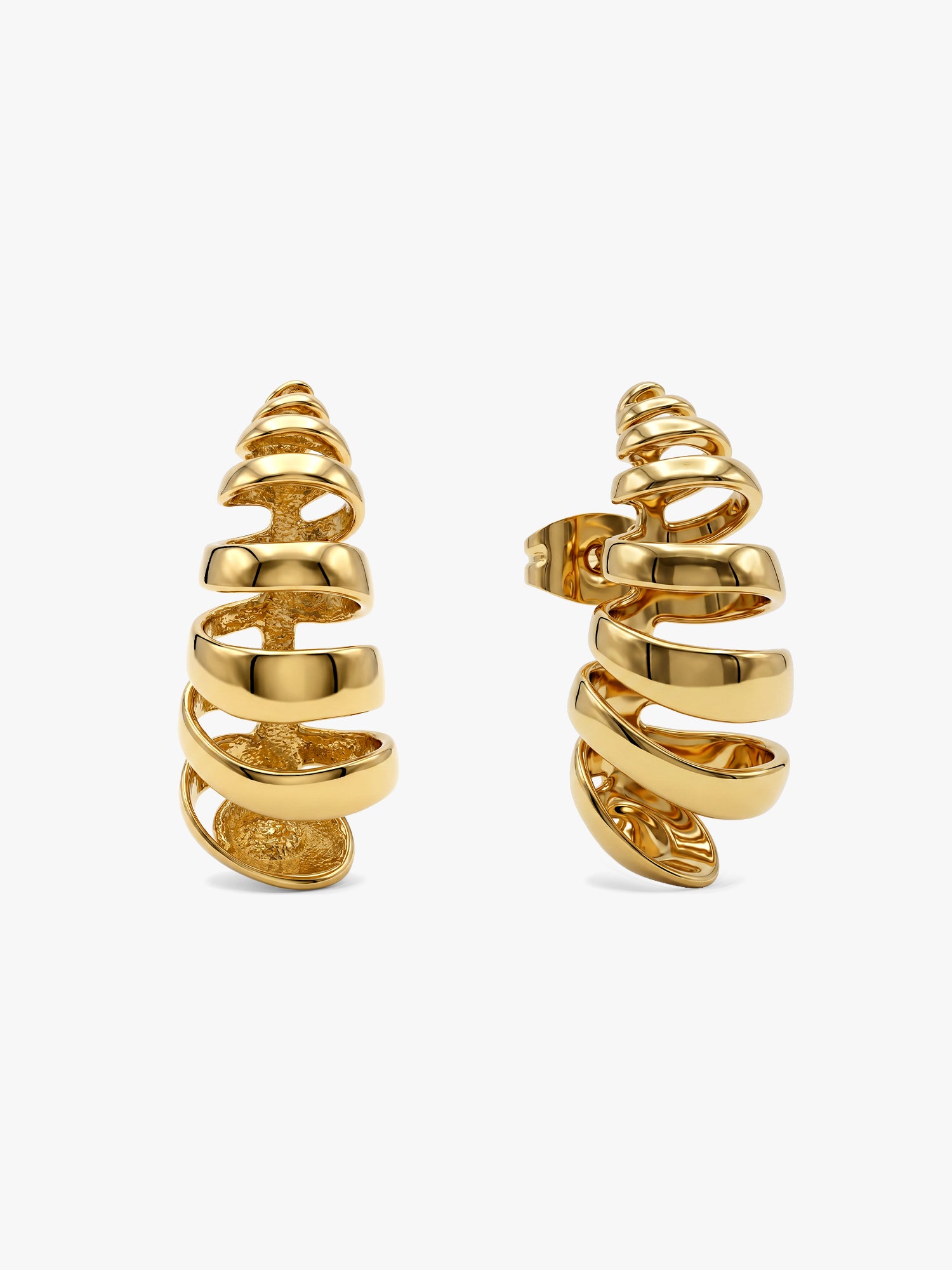 Chaos Theory Gold Plated Earrings