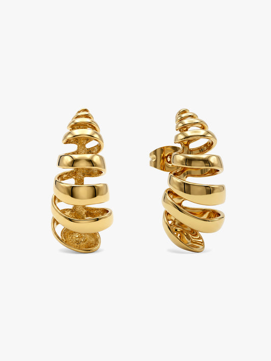 Chaos Theory Gold Plated Earrings