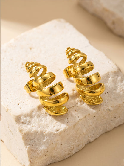 Chaos Theory Gold Plated Earrings